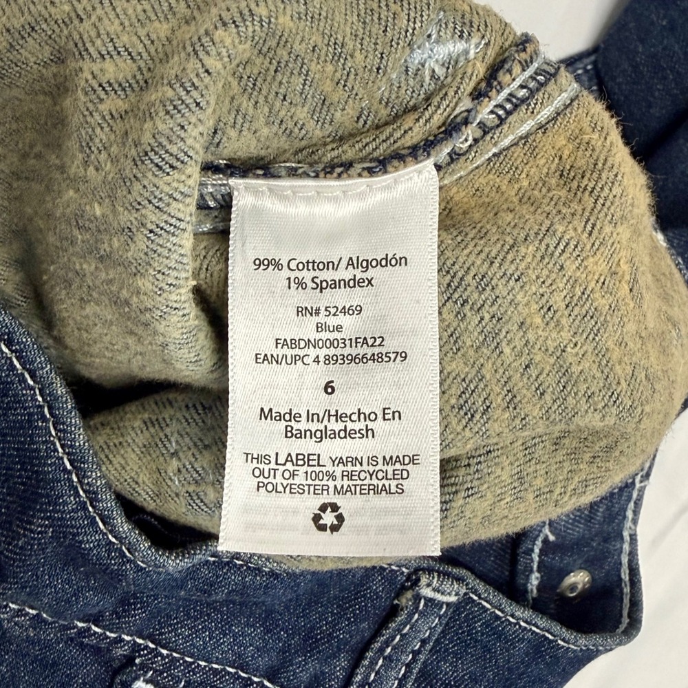 Free Assembly Kids Carpenter Jeans Dark Wash Blue Denim Size 6 FABDN00031FA22 - Picture 9 of 10